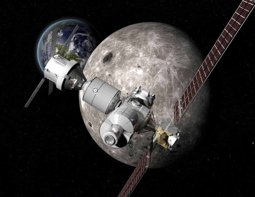 NASA月球空间站概念图:SpaceX等五家公司参与
