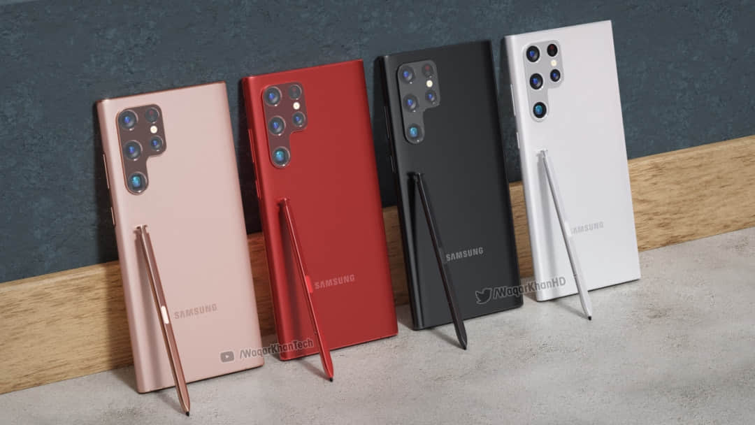 心系天下三星W22即将发布，Galaxy S22 Ultra 最新渲染图曝光