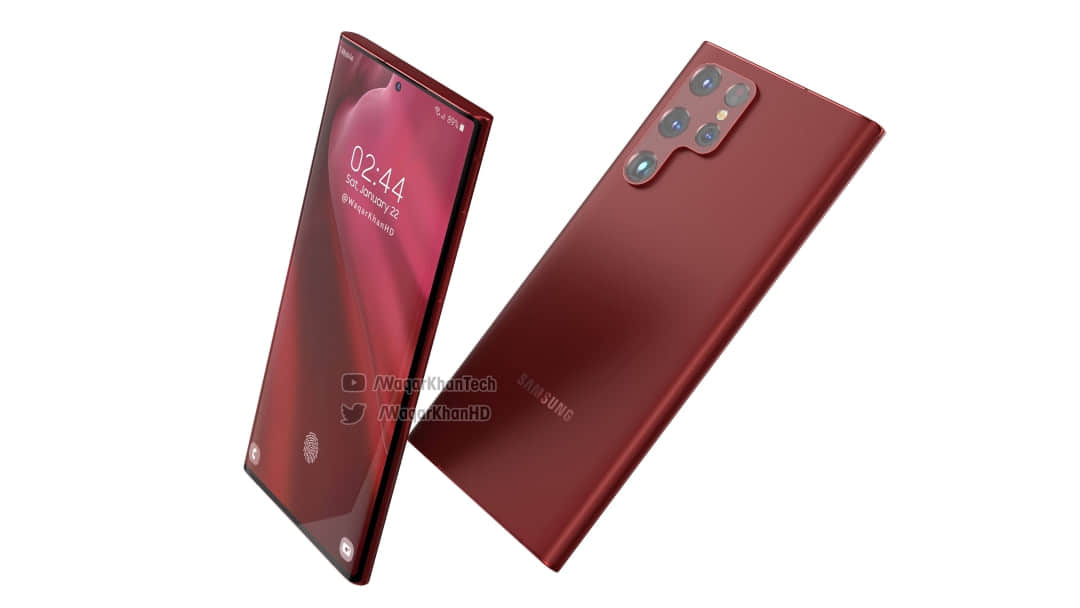 心系天下三星W22即将发布，Galaxy S22 Ultra 最新渲染图曝光