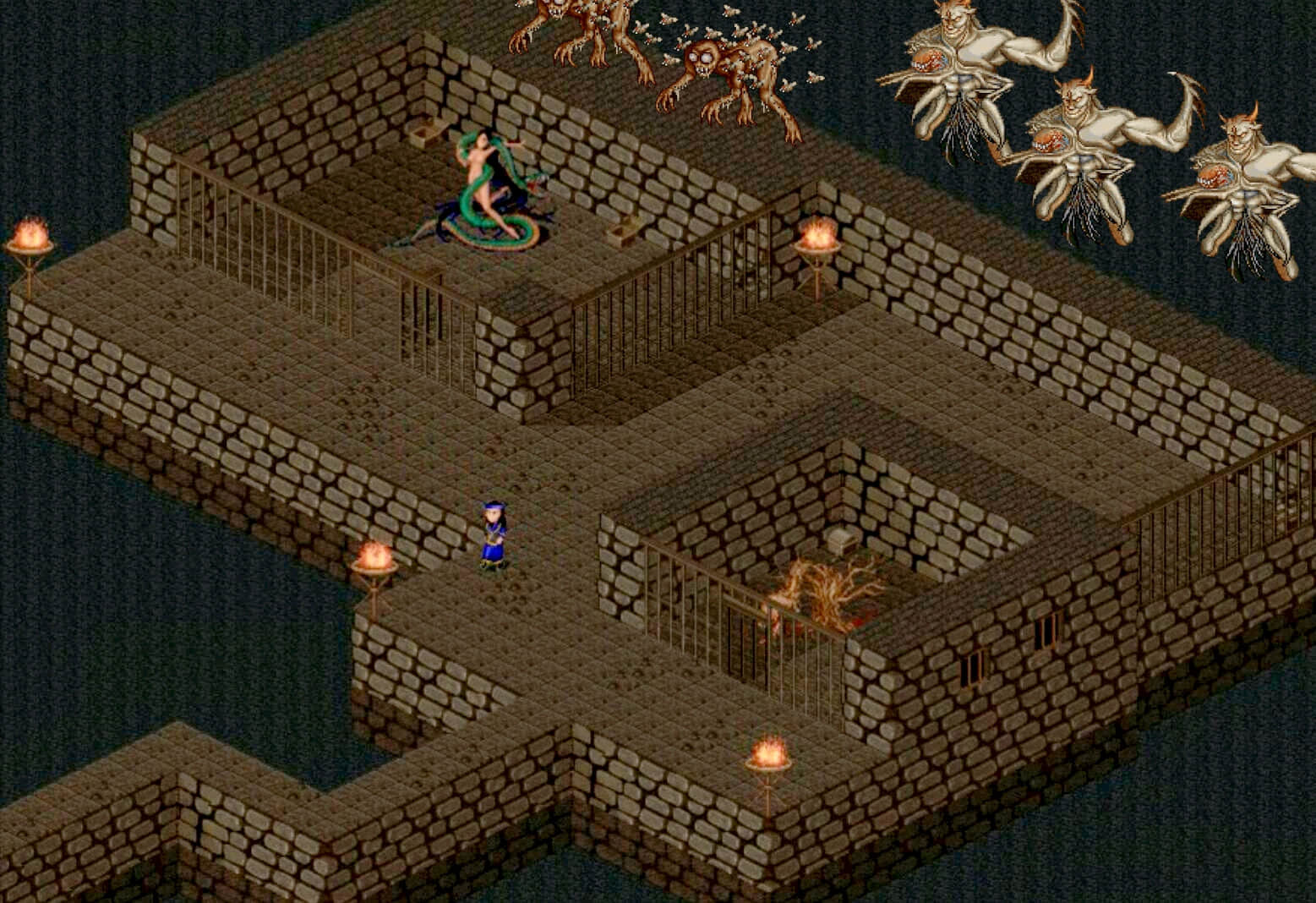 《仙剑1》拜月私下培育的恐怖魔兽,全是人类残骸和妖怪尸身拼凑