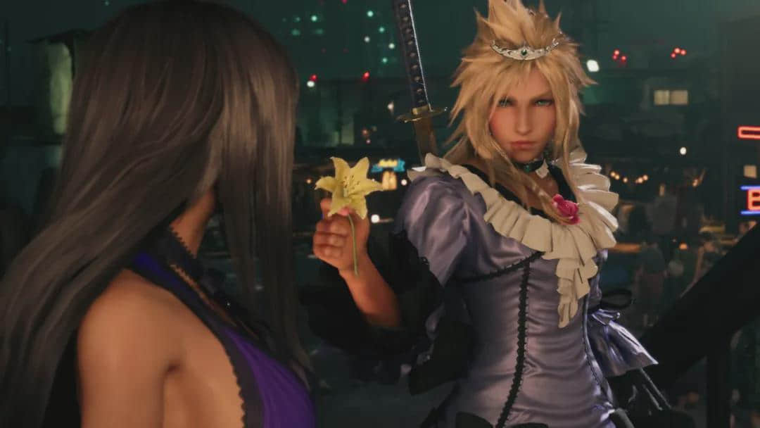 FF7重制版登陆PC一星期,克劳德就穿上女装战斗了
