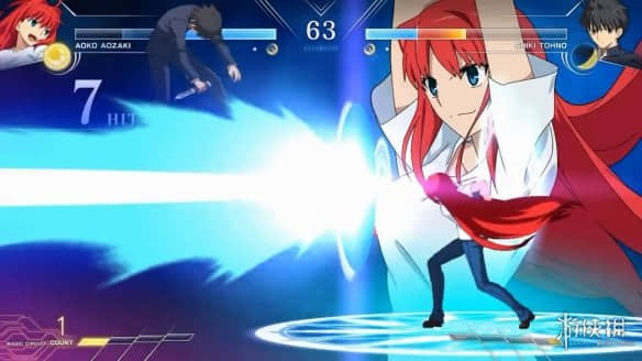 《月姬格斗:Type Lumina》苍崎青子VS远野志贵演示