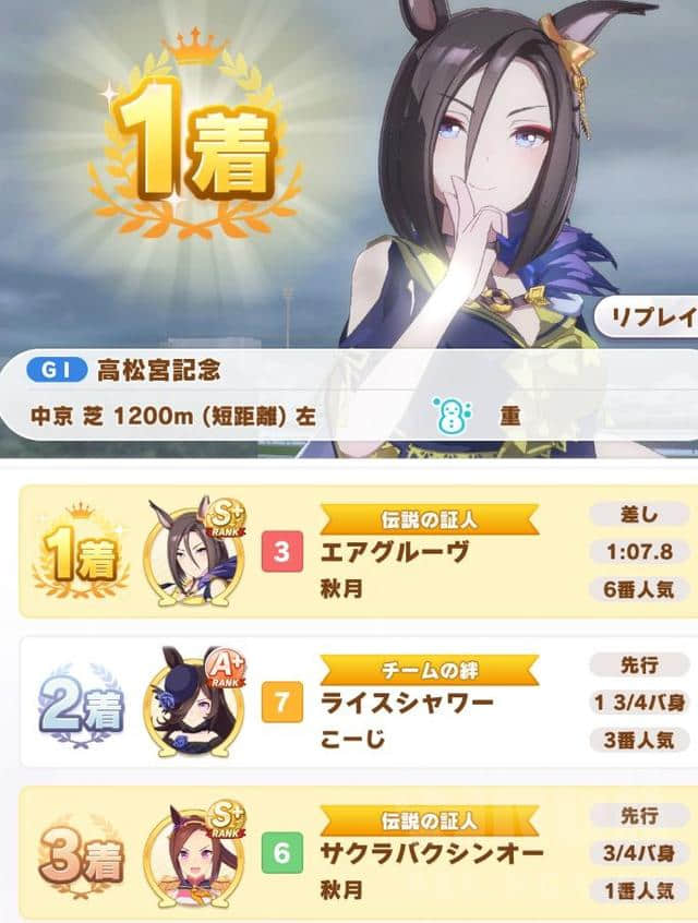 赛马娘:高松宫真正的版本答案 红焰差?