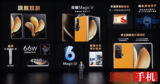 荣耀折叠旗舰Magic V发布:顶级配置史上最薄 9999元起售