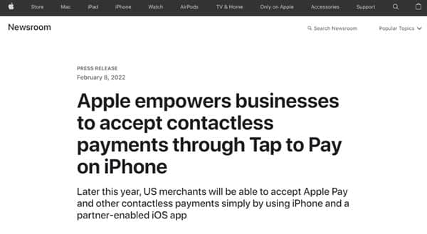 iPhone迎来全新功能：实现非接触式支付 可充当收款码