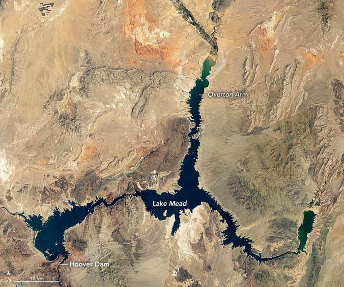 研究：美国最大的水库米德湖水位降至历史最低点