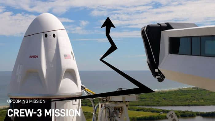 SpaceX Crew-3任务将开始执行 NASA直播
