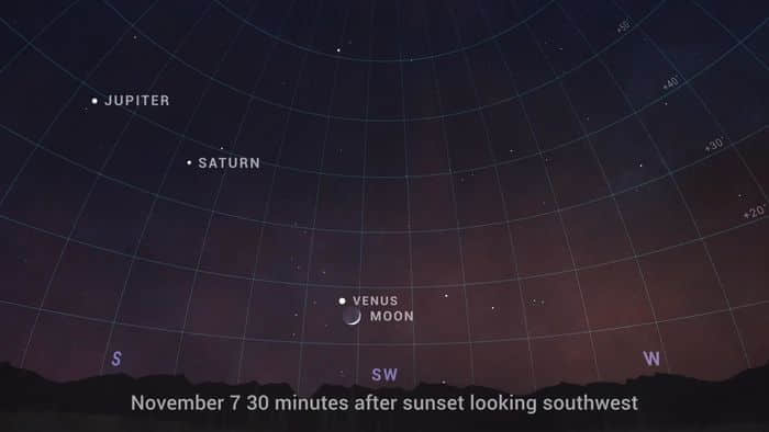 NASA发布11月观天提示：月偏食、冬季星空
