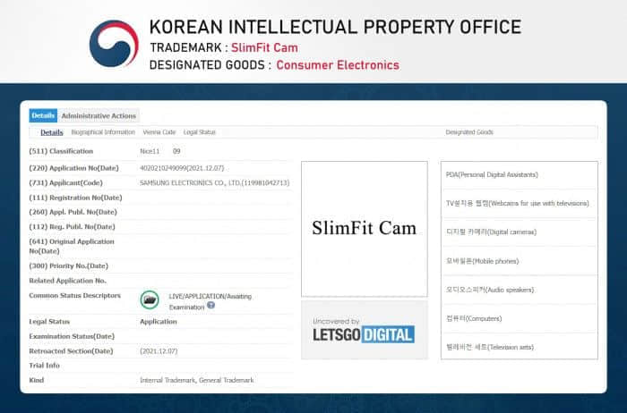 三星申请SlimFit Cam商标 智能电视或迎来可选装的外部摄像头