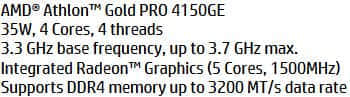 低功耗速龙金牌PRO 4150GE曝光：Zen2架构、集成Vega5 GPU