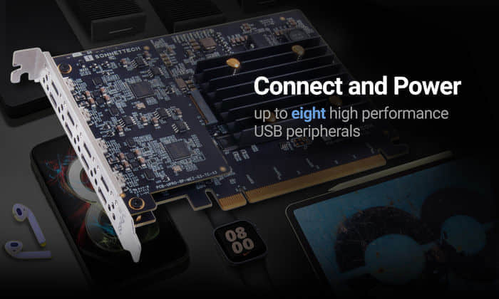 Sonnet发布8端口10Gbps USB-C PCIe 3.0适配器卡