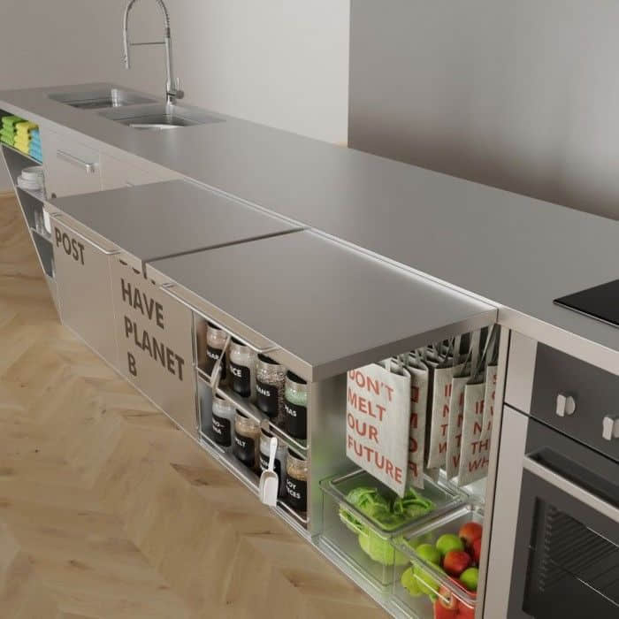 维也纳设计师Ivana Steiner设计出无废物厨房