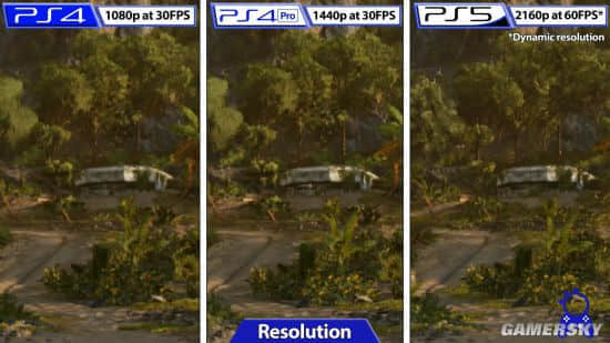 《孤岛惊魂6》PS4、PS4 pro、PS5索尼三平台画面对比 表现优化都不错