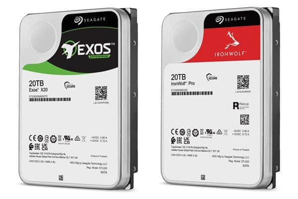 希捷发布银河X20、酷狼Pro 20TB硬盘