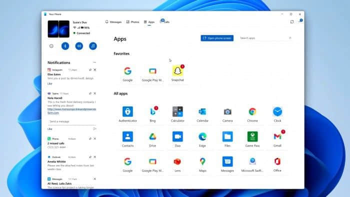 Windows 11新版你的手机应用程序外观大改
