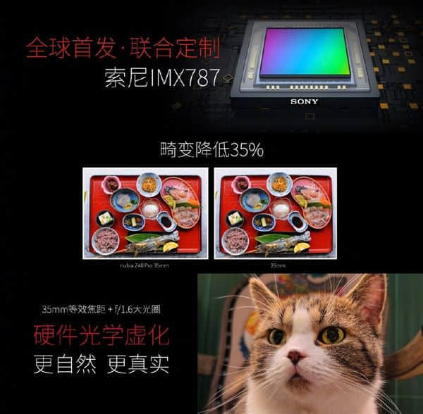 努比亚Z40 Pro全球首发索尼定制IMX787+35mm镜头