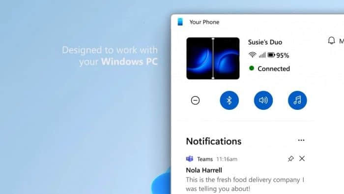 Windows 11将引入重新设计的Your Phone应用