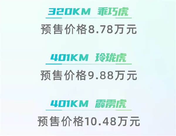 比亚迪海豚劲敌 吉利几何E开启预售：401公里只卖9.88万