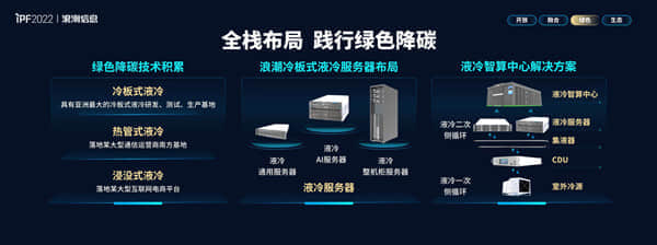 浪潮信息全栈布局液冷 促进数据中心向绿色低碳转型