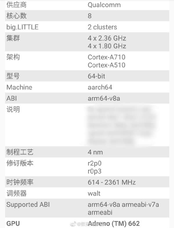 4nm制程工艺打造！骁龙7系新品参数曝光