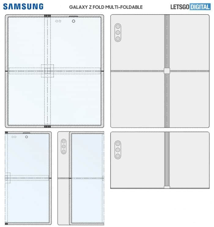 三星为一款高度通用的双折叠Galaxy Z Fold手机申请了专利