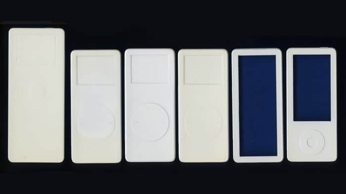 苹果十多年前就曾考虑过推出无边框iPod nano显示屏