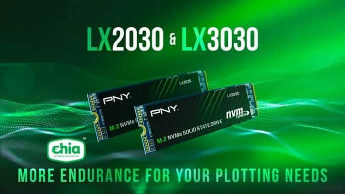 PNY推出LX2030与LX3030系列Chia挖矿专用SSD