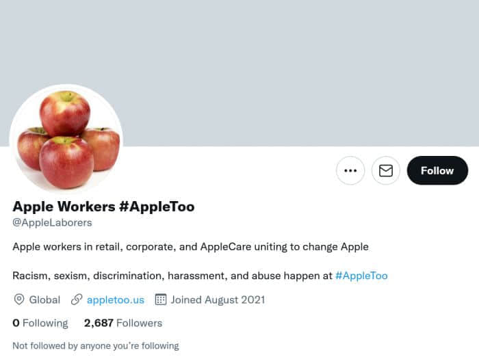 苹果公司解雇了一位领导#AppleToo运动的员工