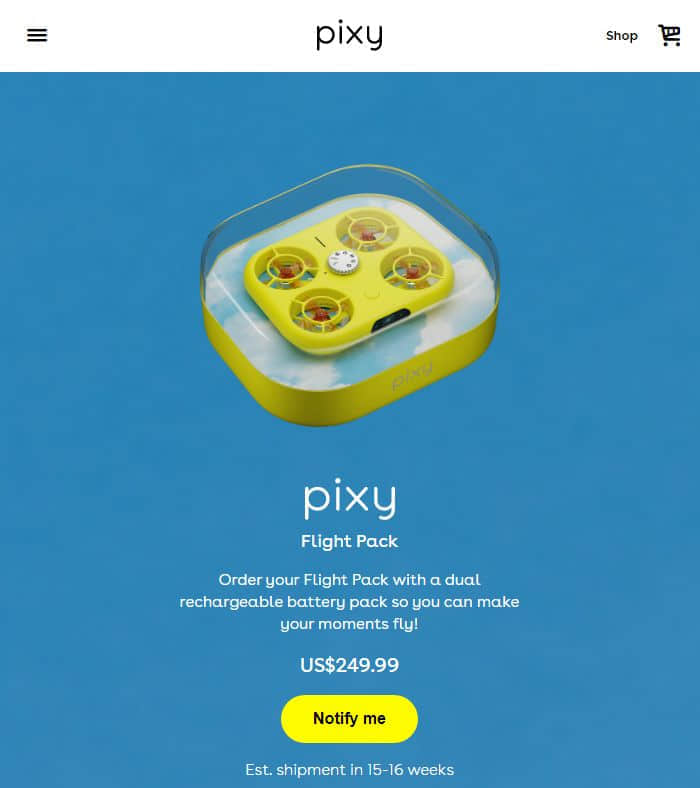 Snap未披露其制造了多少Pixy飞行相机 首批买家仍需耐心等待