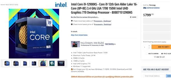 5.5GHz卖6000多元？Intel官宣4月6日发布i9-12900KS