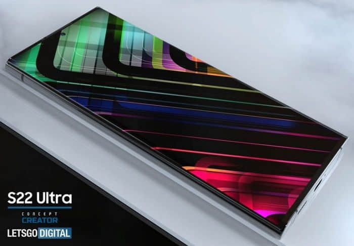 三星Galaxy S22 Note Ultra智能机概念渲染图