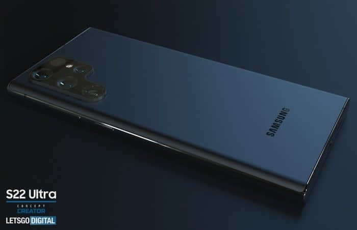 三星Galaxy S22 Note Ultra智能机概念渲染图
