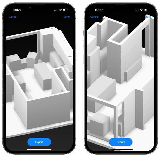 iOS 16带来RoomPlan API 可用激光雷达快速创建3D平面图