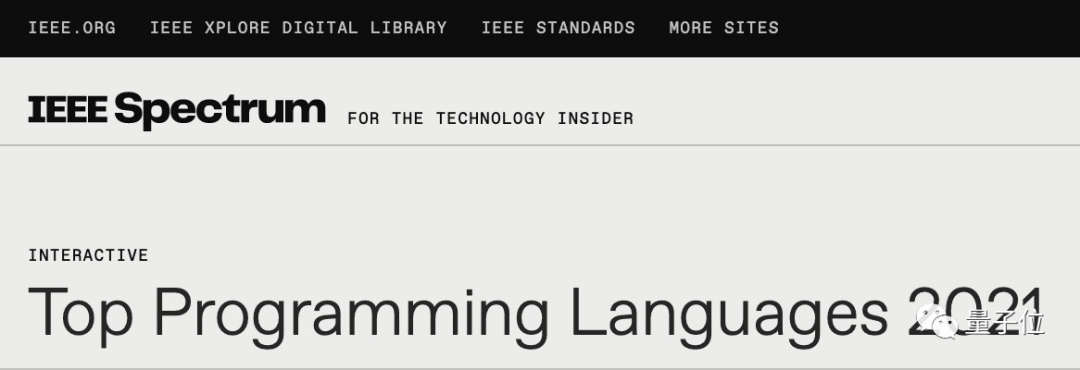 IEEE Spectrum年度排行：Python综合热度、增长速度、工作需求都是榜首
