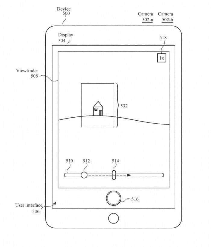 新专利显示iPhone用户将简单直接地看到广角和超广角镜头区别