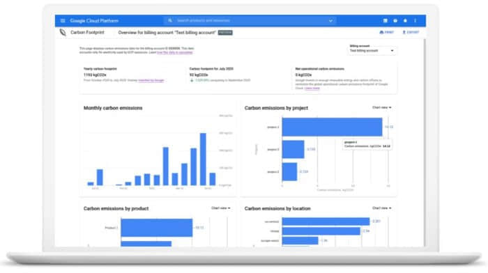 Google Cloud现在将显示其用户在云中的碳足迹