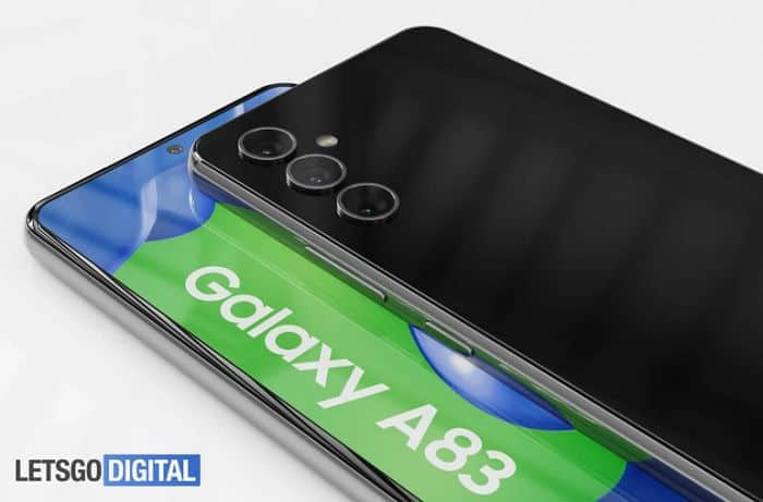 设计师分享Galaxy A83 5G概念渲染图 采用水滴型后置三摄