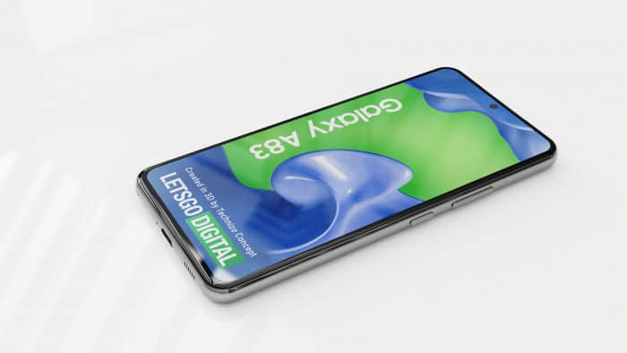 设计师分享Galaxy A83 5G概念渲染图 采用水滴型后置三摄