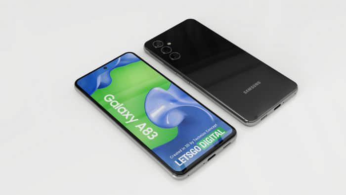设计师分享Galaxy A83 5G概念渲染图 采用水滴型后置三摄