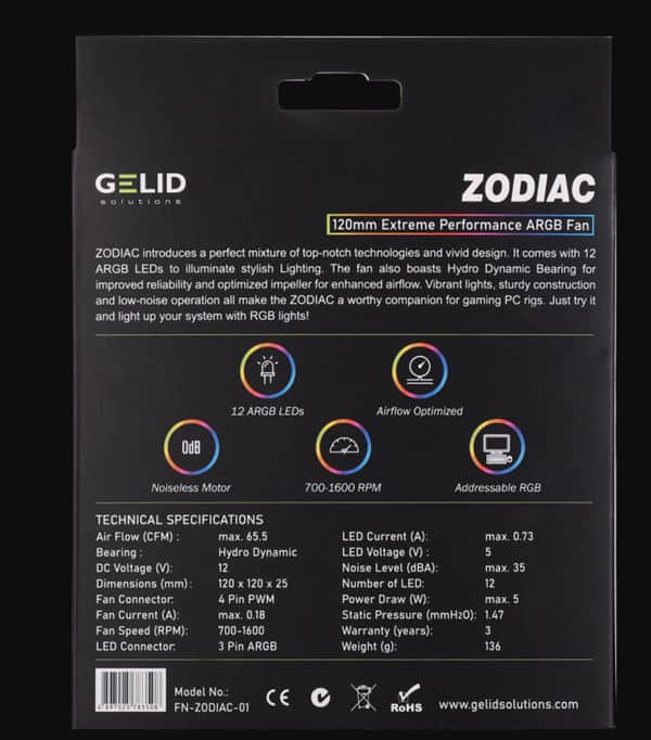 战斗力+1 GELID推出新款120mm风扇：12颗ARGB信仰灯