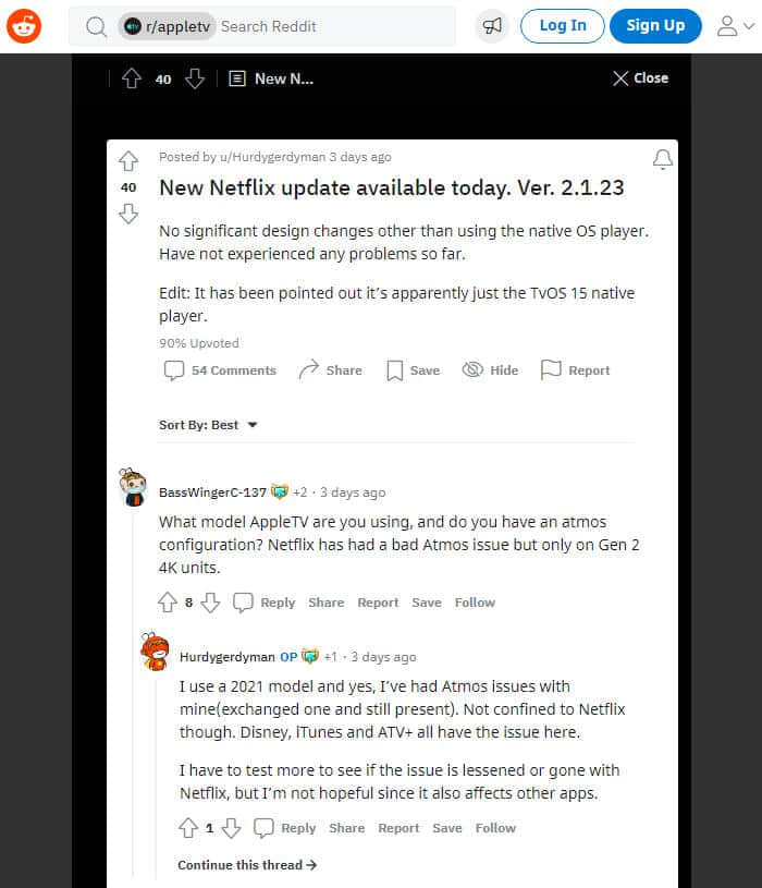 Apple TV版Netflix应用更新 已换用tvOS 15默认视频播放器界面
