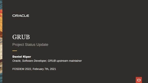 GRUB 2.12定于今年发布 引导安全性将得到持续改进