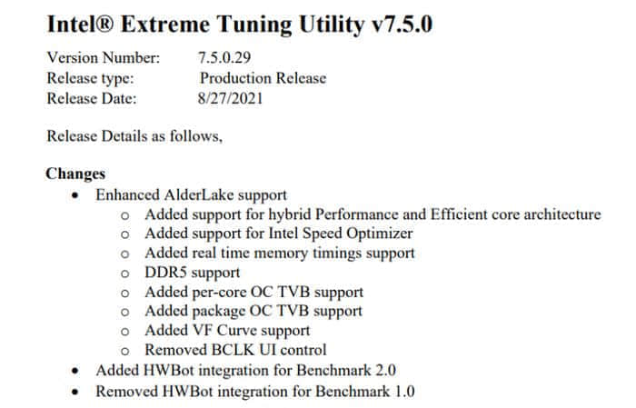 英特尔 XTU 官方超频工具已支持12 代CPU
