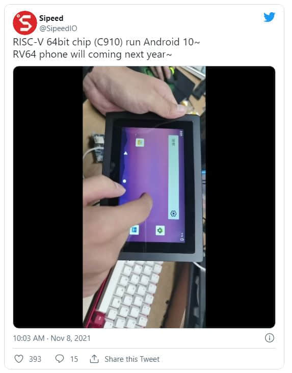 SipeedIO暗示首款RISC-V智能机或于2022年到来
