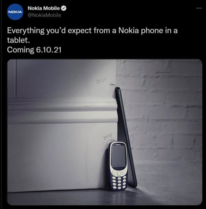 HMD 首款诺基亚平板电脑将于 10 月 6 日发布