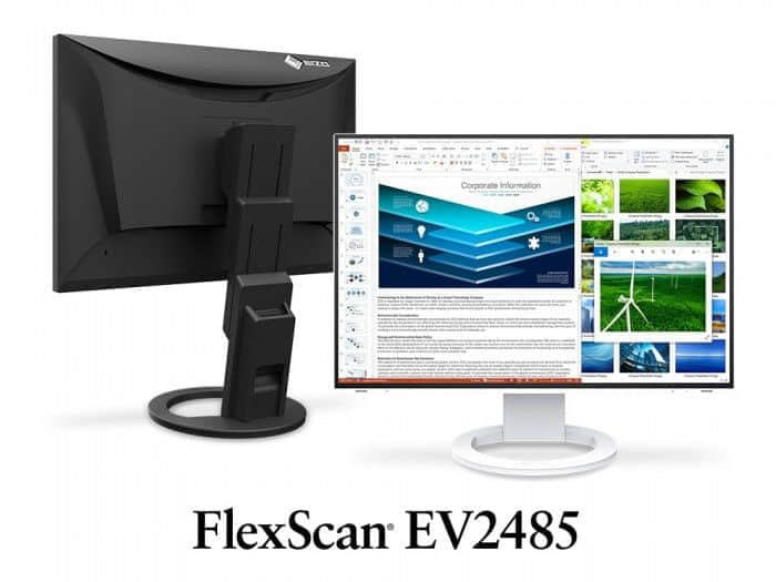EIZO发布FlexScan EV2485显示器：IPS 支持USB-C