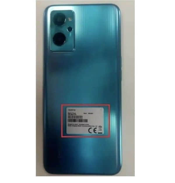 FCC认证网站曝光realme 9i主要规格与真机背照