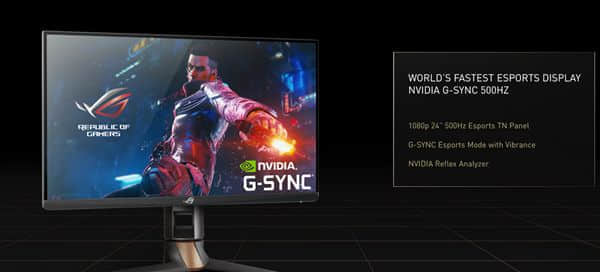 全新ROG SWIFT电竞显示器来了：刷新率高达500Hz！