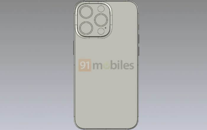 iPhone 14 Pro CAD渲染图曝光 显示打孔自拍摄像头和后置三摄
