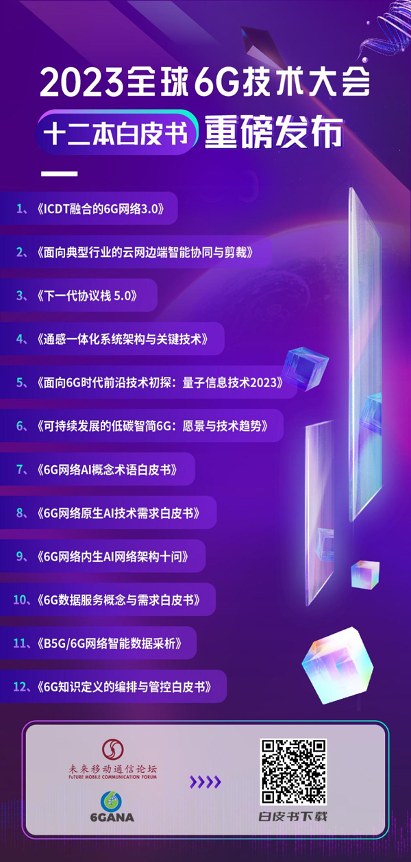 重磅 | 2023全球6G技术大会发布多本白皮书